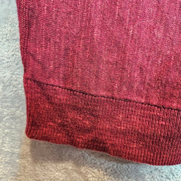 Cj Banks Womens 2X Red Cotton Blended Oversized Top Boxy bold Red Stretchy Knit - Picture 4 of 10